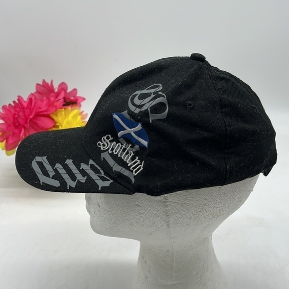 Scotland Black Baseball Hat Adjustable HT3344 - Picture 2 of 7